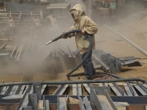 sand blasting